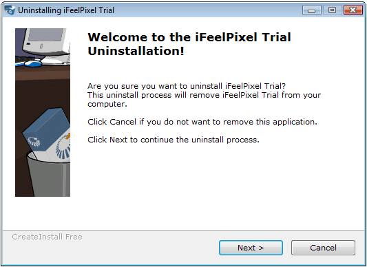 Are you sure you want to uninstall iFeelPixel and remove it from your computer?