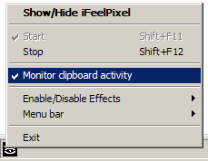 Right-click on icon systray >> Monitor clipboard activity (checked by default)