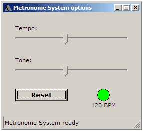 Metronomoe System options