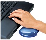 Blue Crystal Gel Flex Rest Transparent Mini Wrist Rest