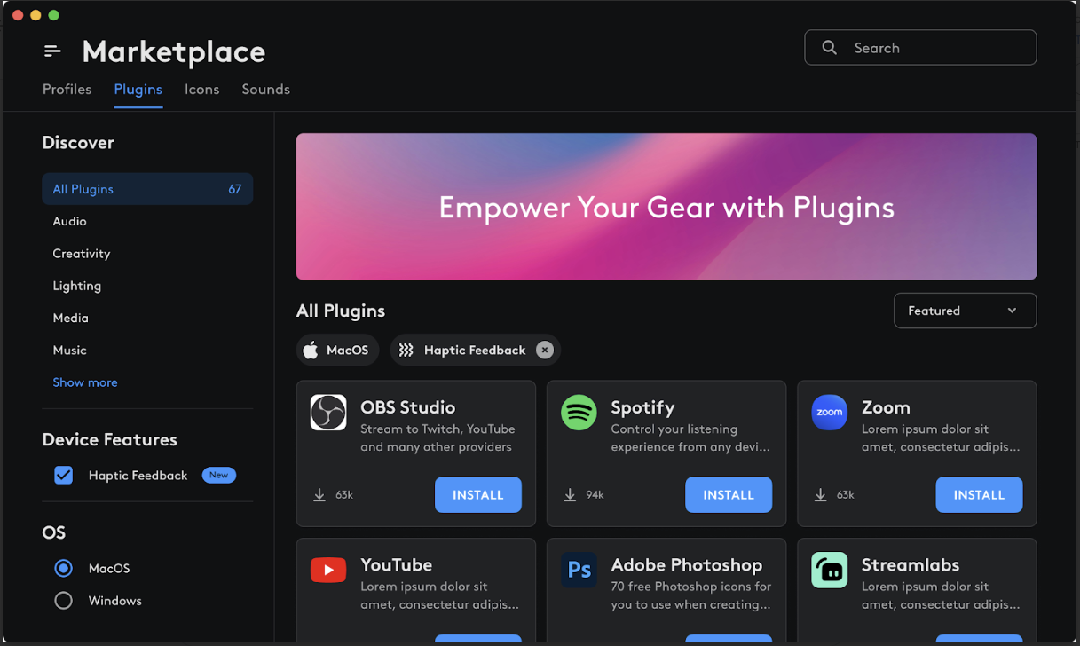 Logitech Marketplace
