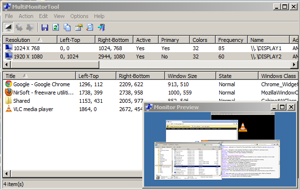 Using MultiMonitorTool