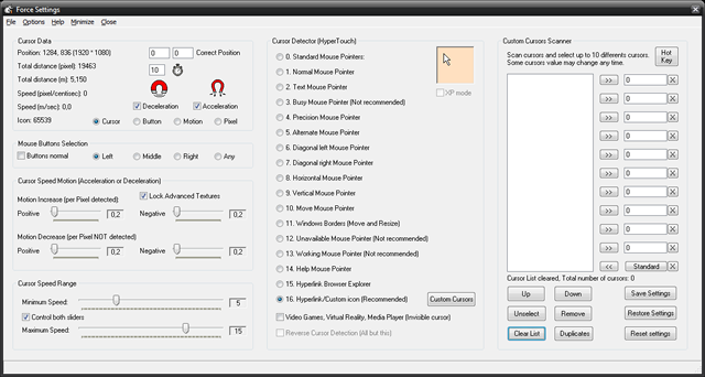 Custom Cursor Scanner Custom Cursor Scanner