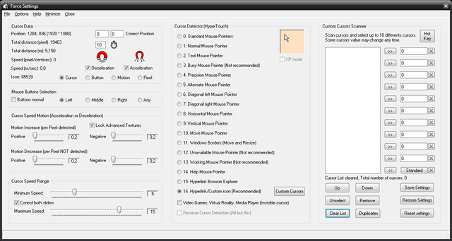 Custom Cursor Scanner