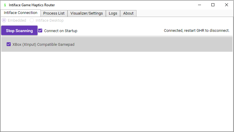 Intiface GHR Connection