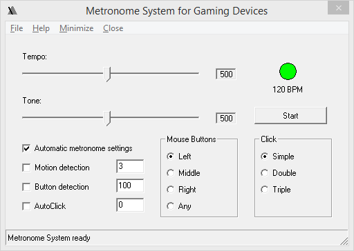 Metronome System Options
