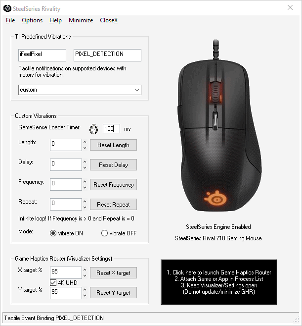 Game Haptics Router Instructions