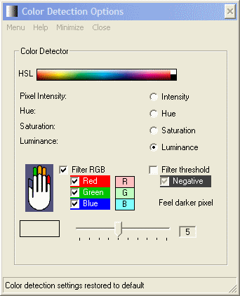 Color Detection Option
