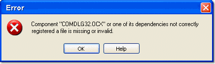 missing error file